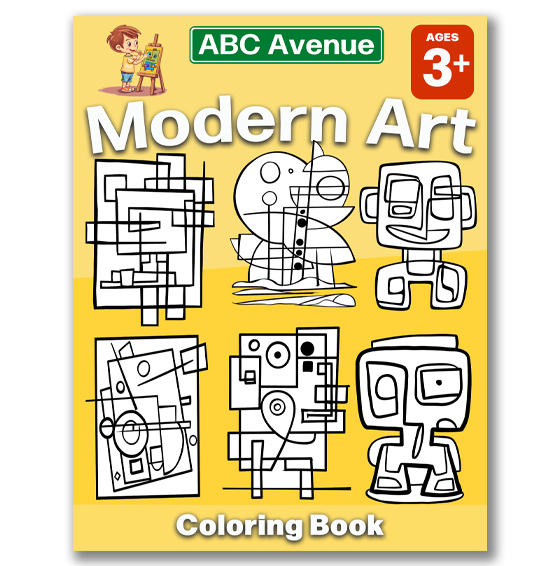 Modern Art Coloring Book